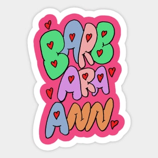 Barbara-Ann Sticker